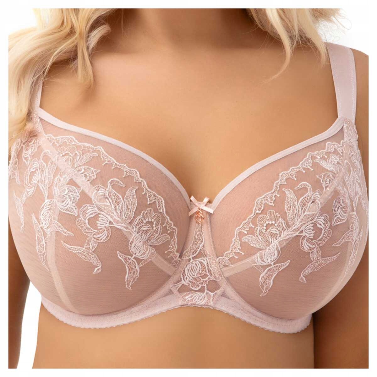 Gorsenia Měkká podprsenka s leskem soft Bella 012 béžová 85G