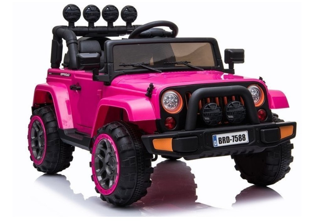 Auto na Akumulator Jeep BRD-7588 Różowy 4x4 Lean Cars