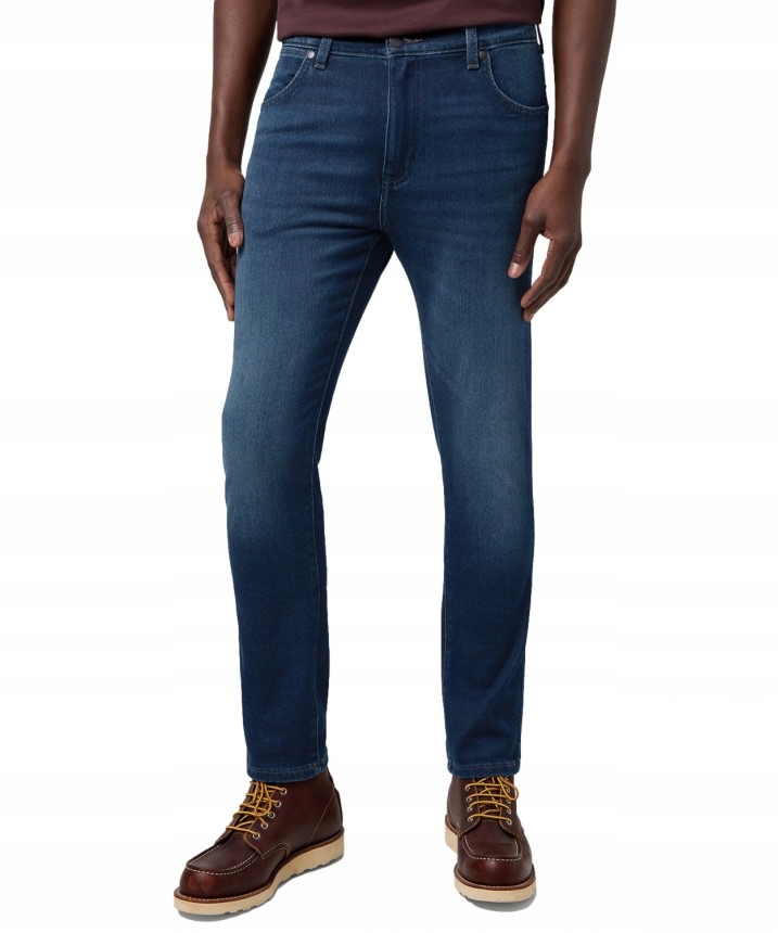 Pánské džíny Wrangler Larston Slim W31 L34 112372934 Fog Zúžené Epic Soft