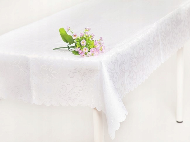 

Obrus plamoodporny biały 140 cm 220 cm