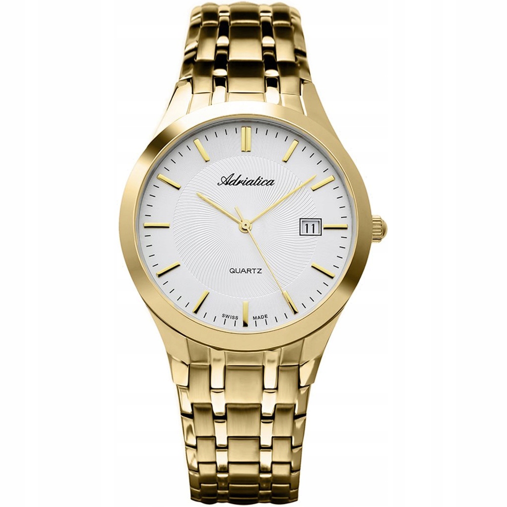 Pánské Hodinky Adriatica A1236.1113Q Zlaté
