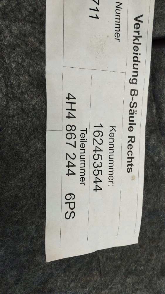 Audi A8 D4 4H cover side SLUPKA right 4H4867244