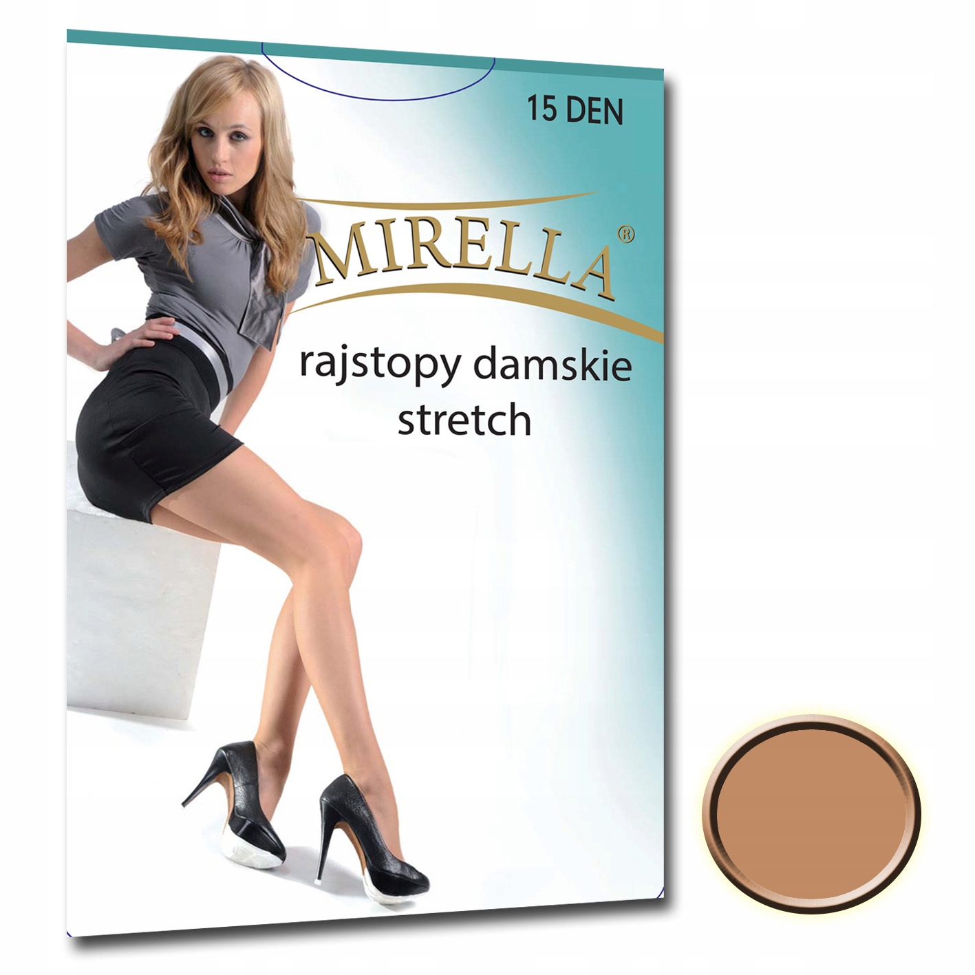 

Mirella Rajstopy stretch 15 den roz.2 Natural