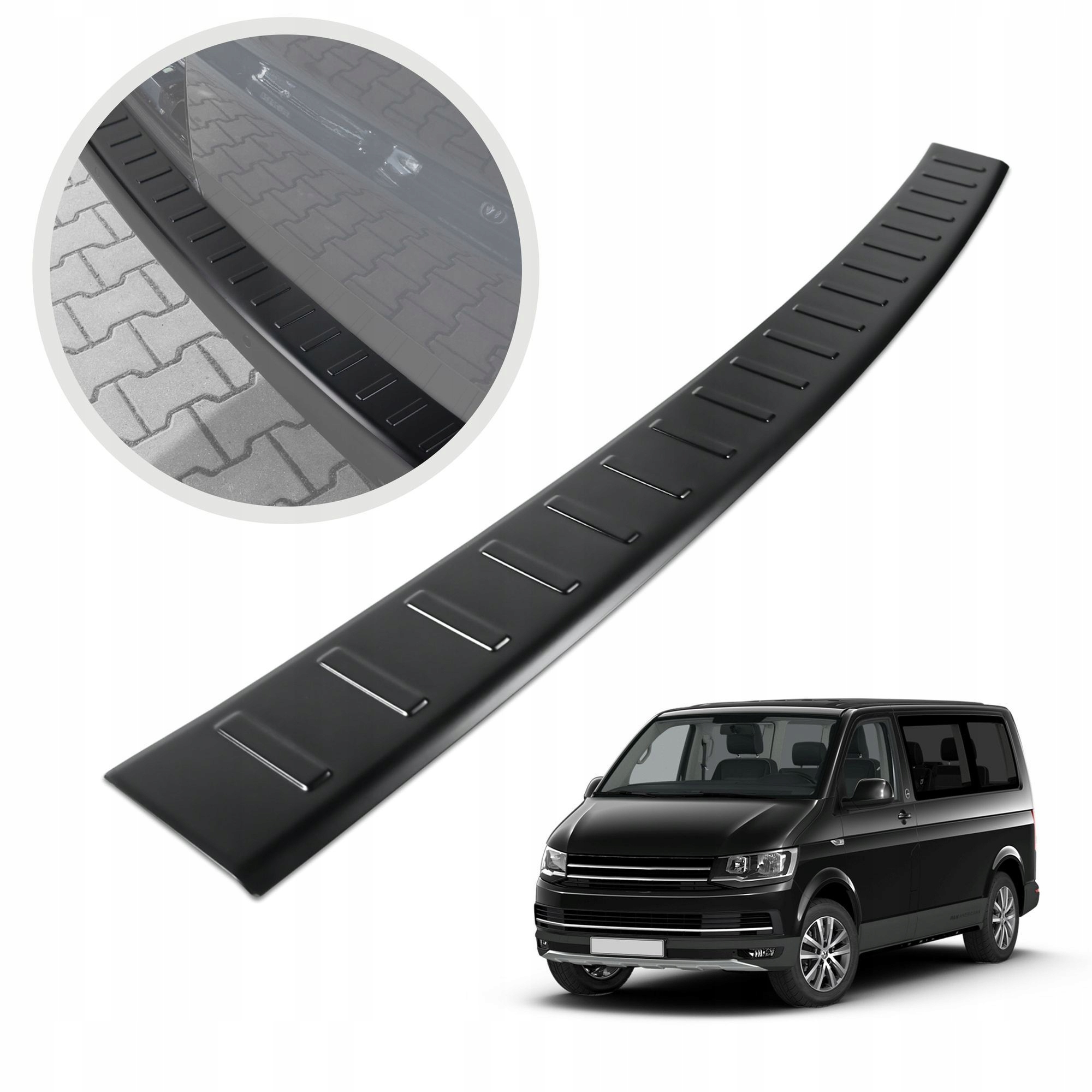 Ochranná lišta na zadný nárazník pre Vw Transporter T6 2015-2019
