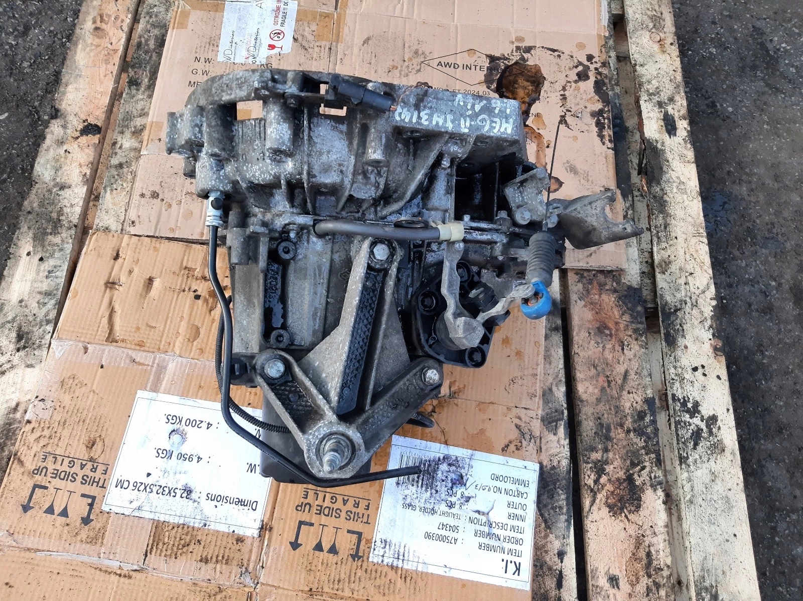 КОРОБКА ПЕРЕДАЧ RENAULT MEGANE II 1.6 16V JH3142