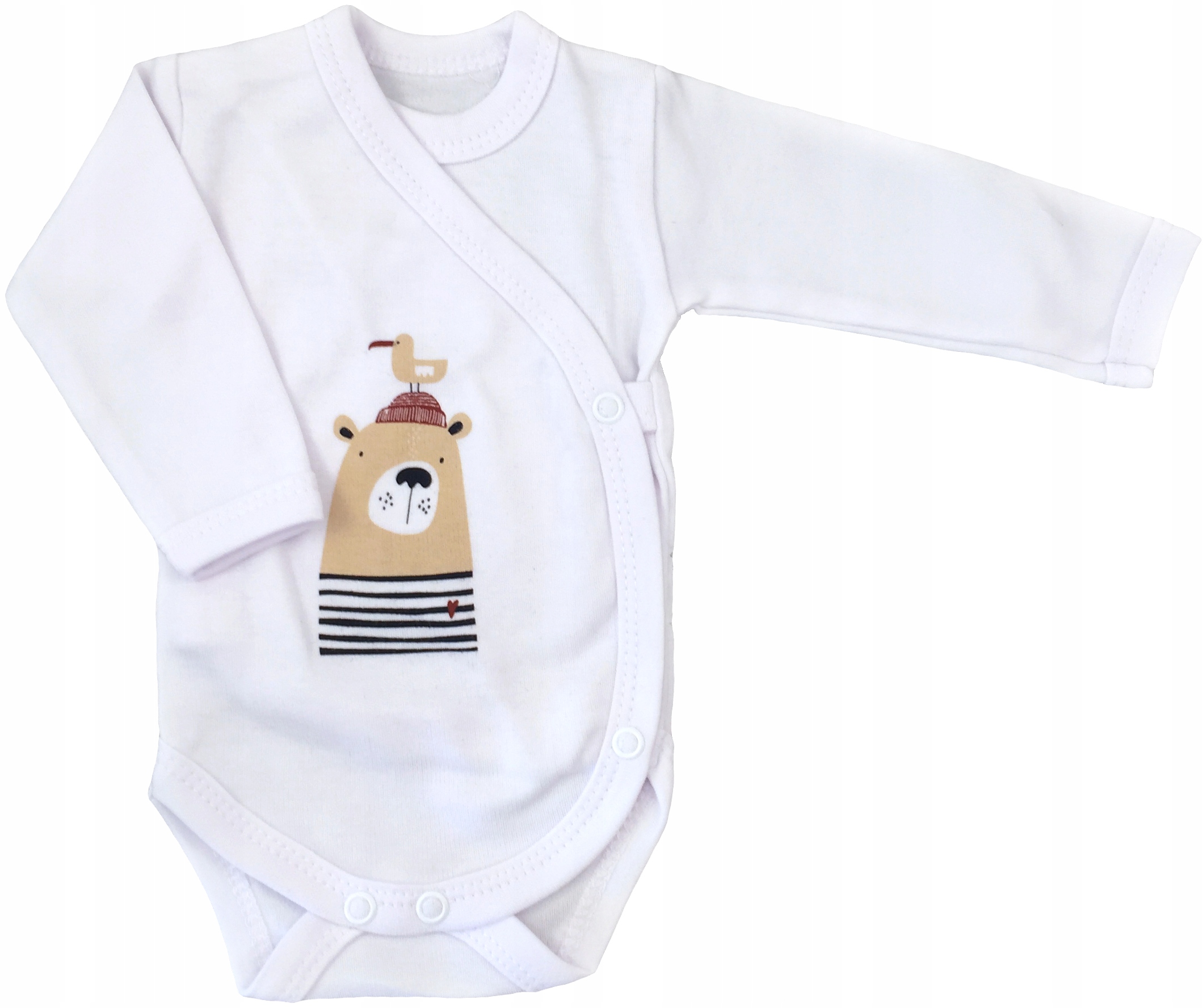 

Body kopertowe białe z misiem 62 cm +2m