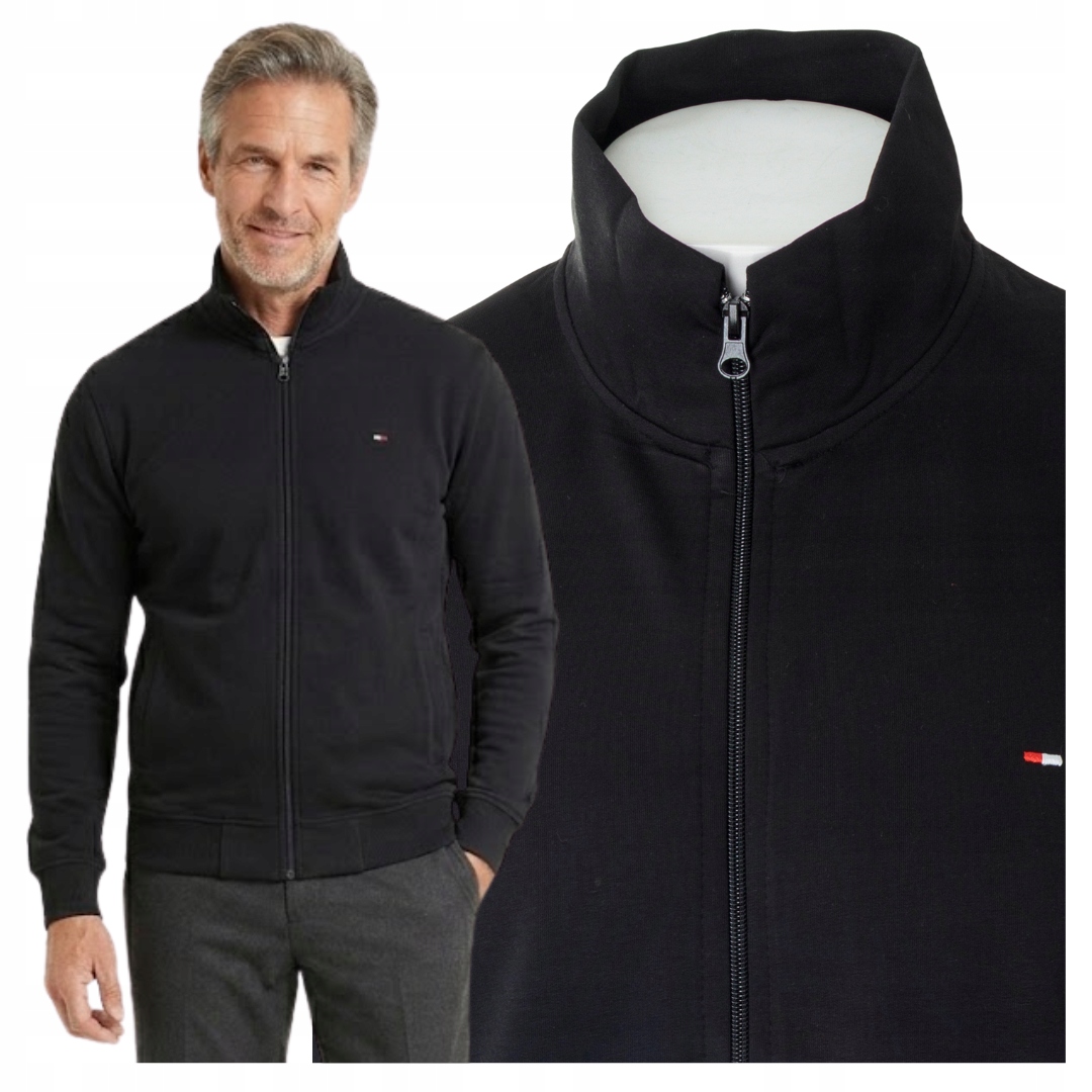 Bluza Męska Rozpinana Na Zamek Turecka Z Kieszeniami klasyczna czarna L