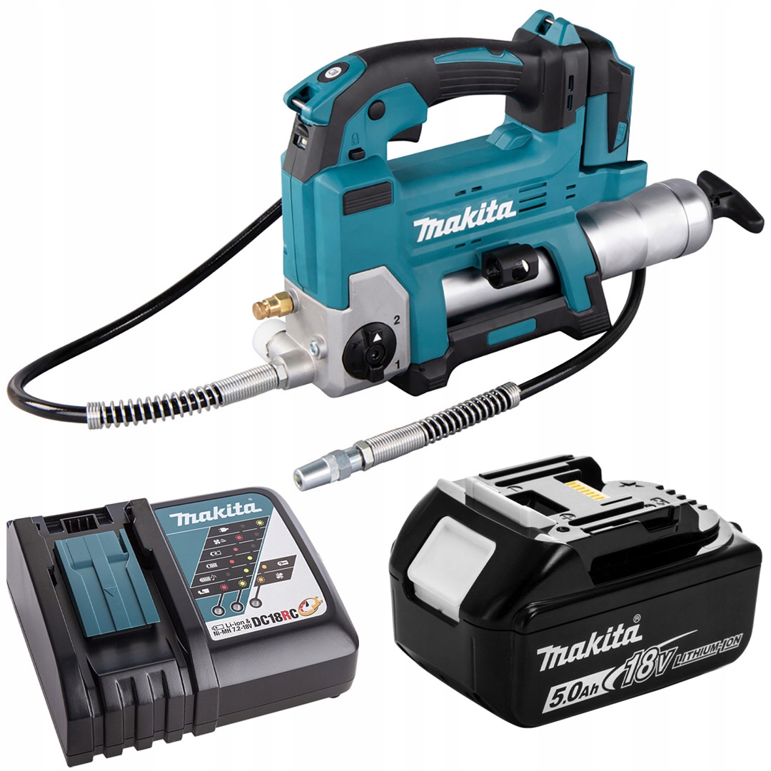 Akumulátorová mazačka 18V body kartón Makita DGP180Z 1x5Ah, nabíjačka