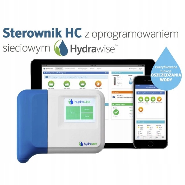 Sterownik Hunter Hc 601i-E z modułem Wi-Fi 6 sekcji montaż wewnętrzny