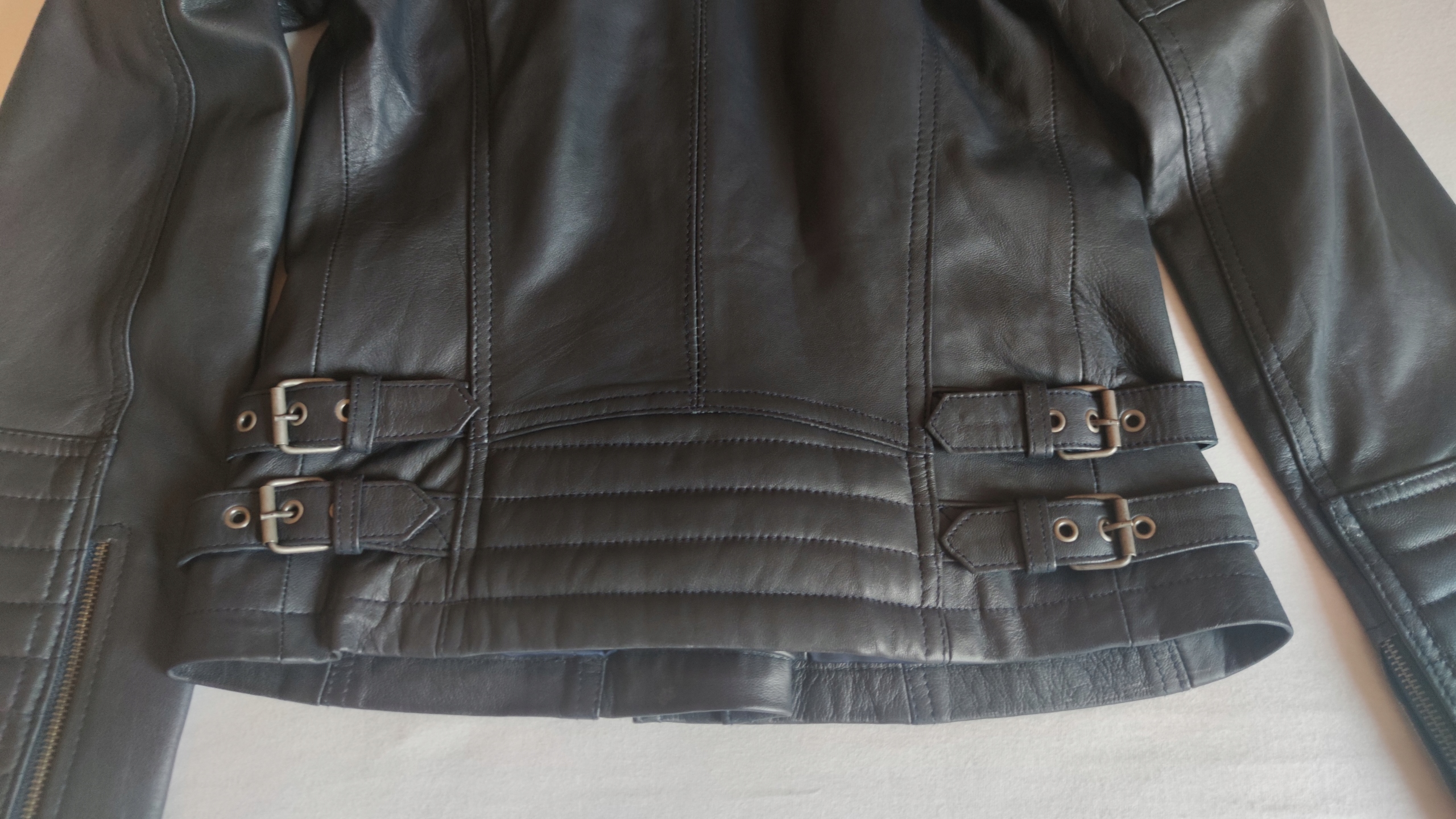 Kurtka ramoneska Urban Leather Fashion UR223 Długość do bioder