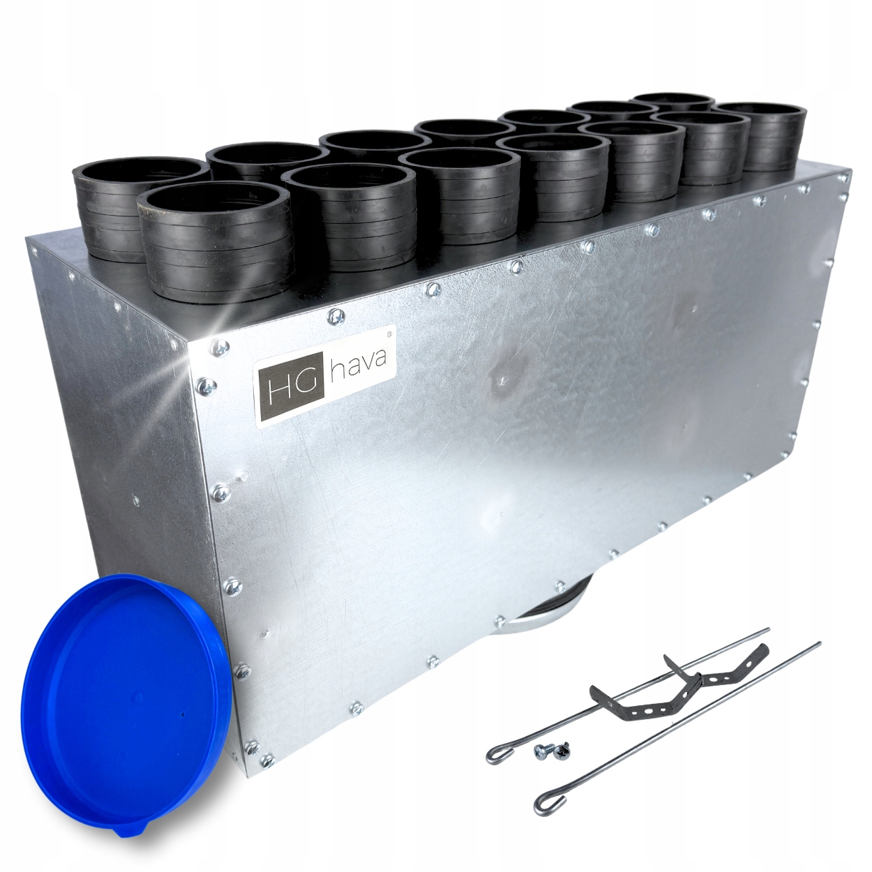 Rozvodná skříň průchozí rozdělovač ventilace fi200 14x75 mm