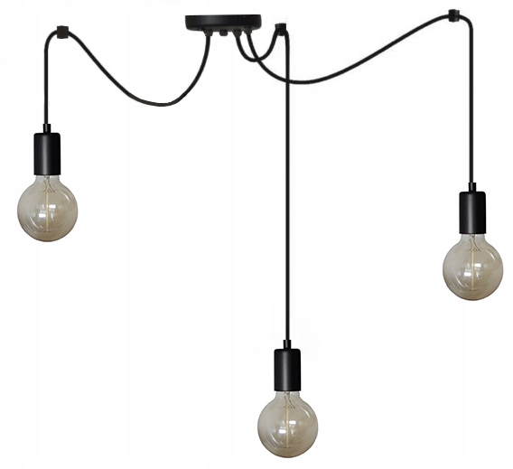 

Lampa Wisząca/sufitowa Led Loft Pająk 3 E27