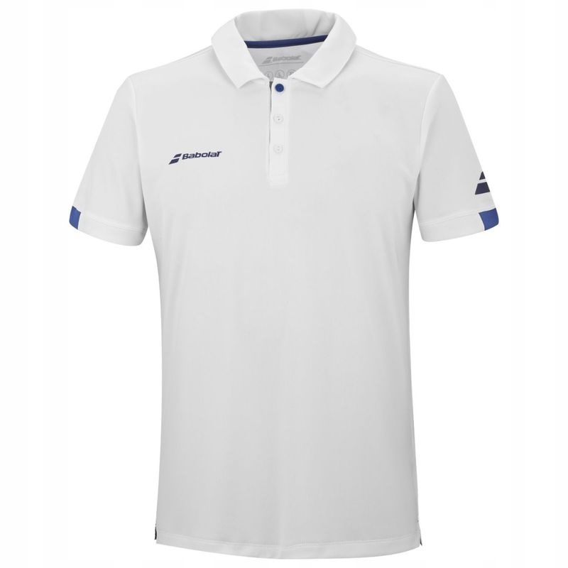 Tričko Babolat Play Polo Boy White/white 152