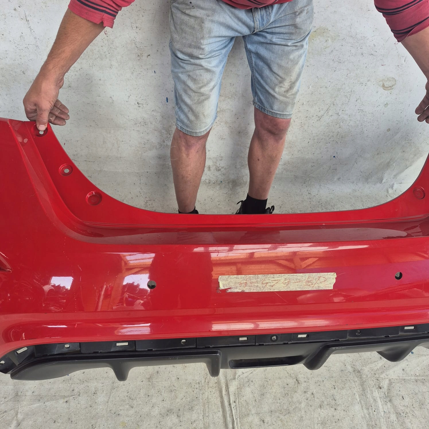 NISSAN LEAF II 2 17-> bumper rear part rear PDC