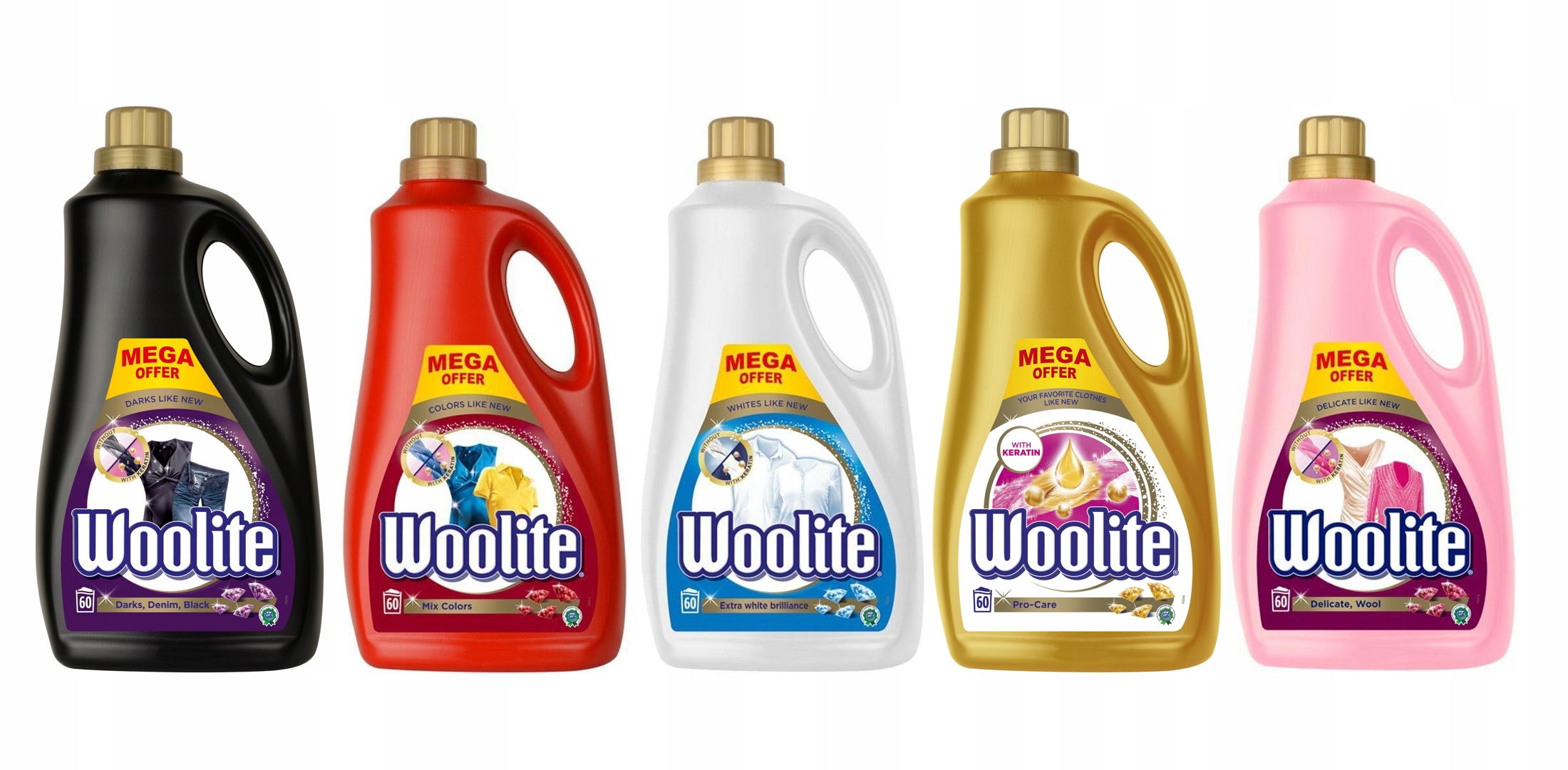 

Woolite płyn Care+Color+White+Dark+Delicate 300pr