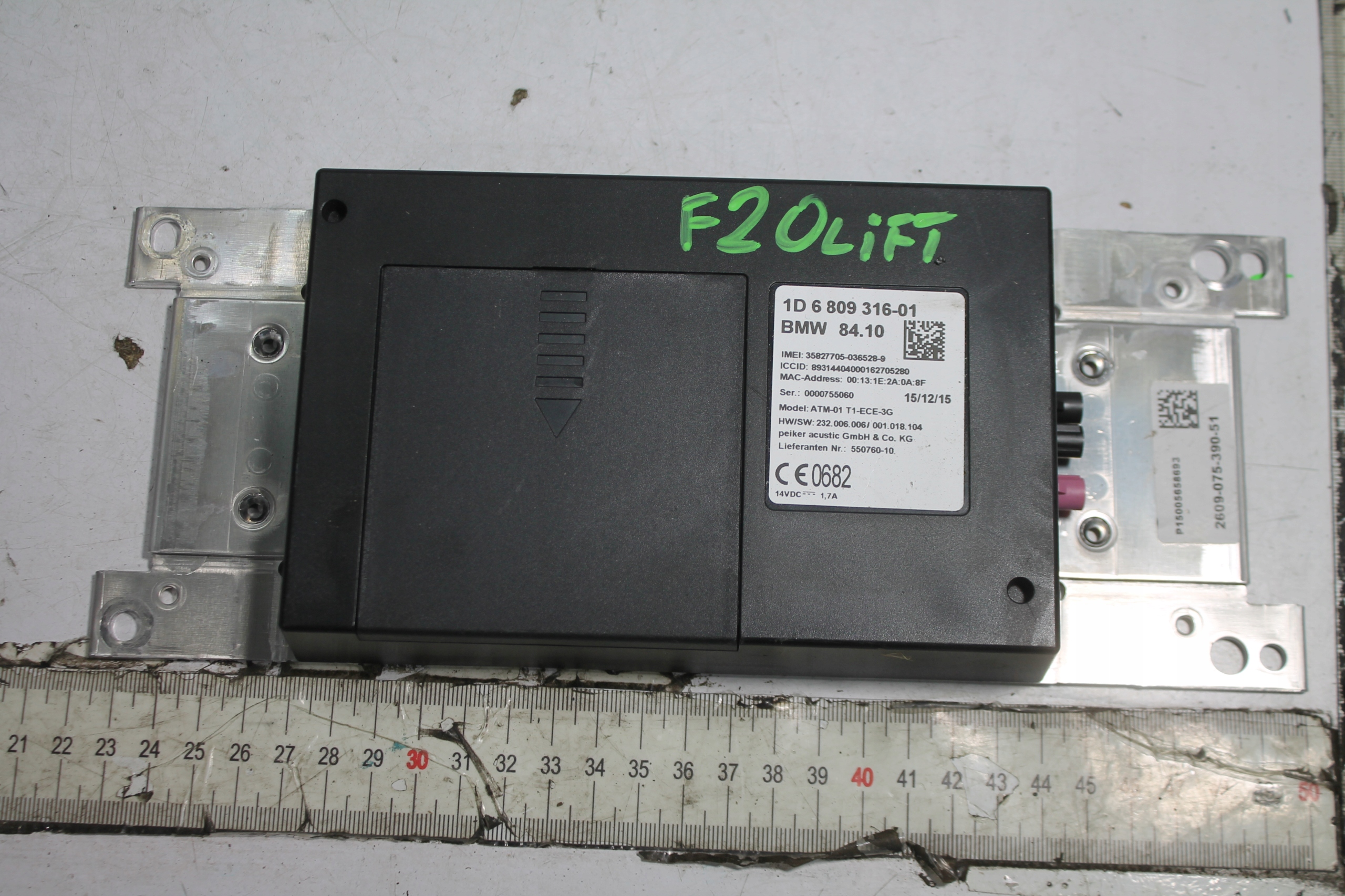 modulo BLUETOOTH 6809316 BMW F20 F21 15-19