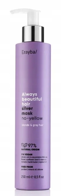 Erayba Maska na blond vlasy Silver No-Yellow 250 ml