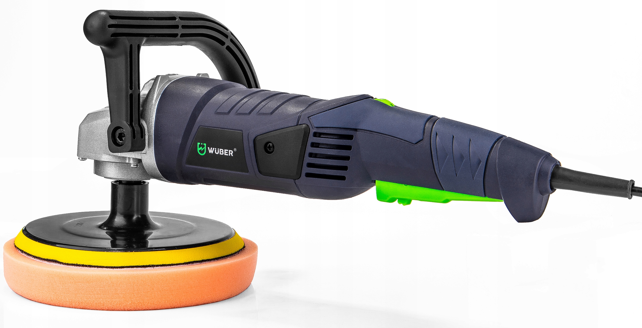POLERKA SAMOCHODOWA MIMOŚRODOWA 2400W Z REGULACJĄ GĄBKI + PASTY MENZERNA Maksymalna prędkość obrotowa 3800 RPM