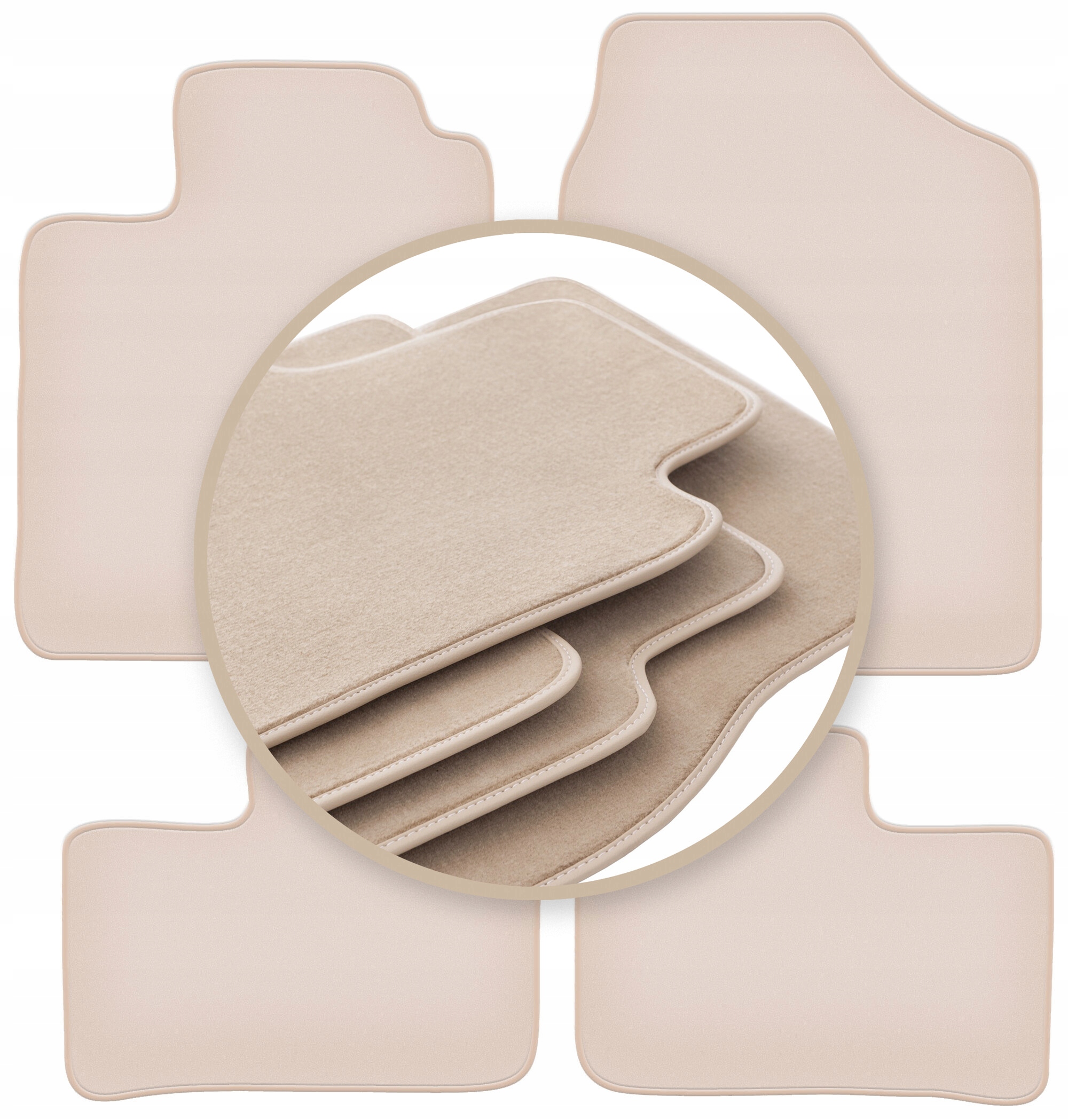 Velúrové koberčeky 10 mm Premium pre: Daihatsu Cuore VI hatchback 2003-2007