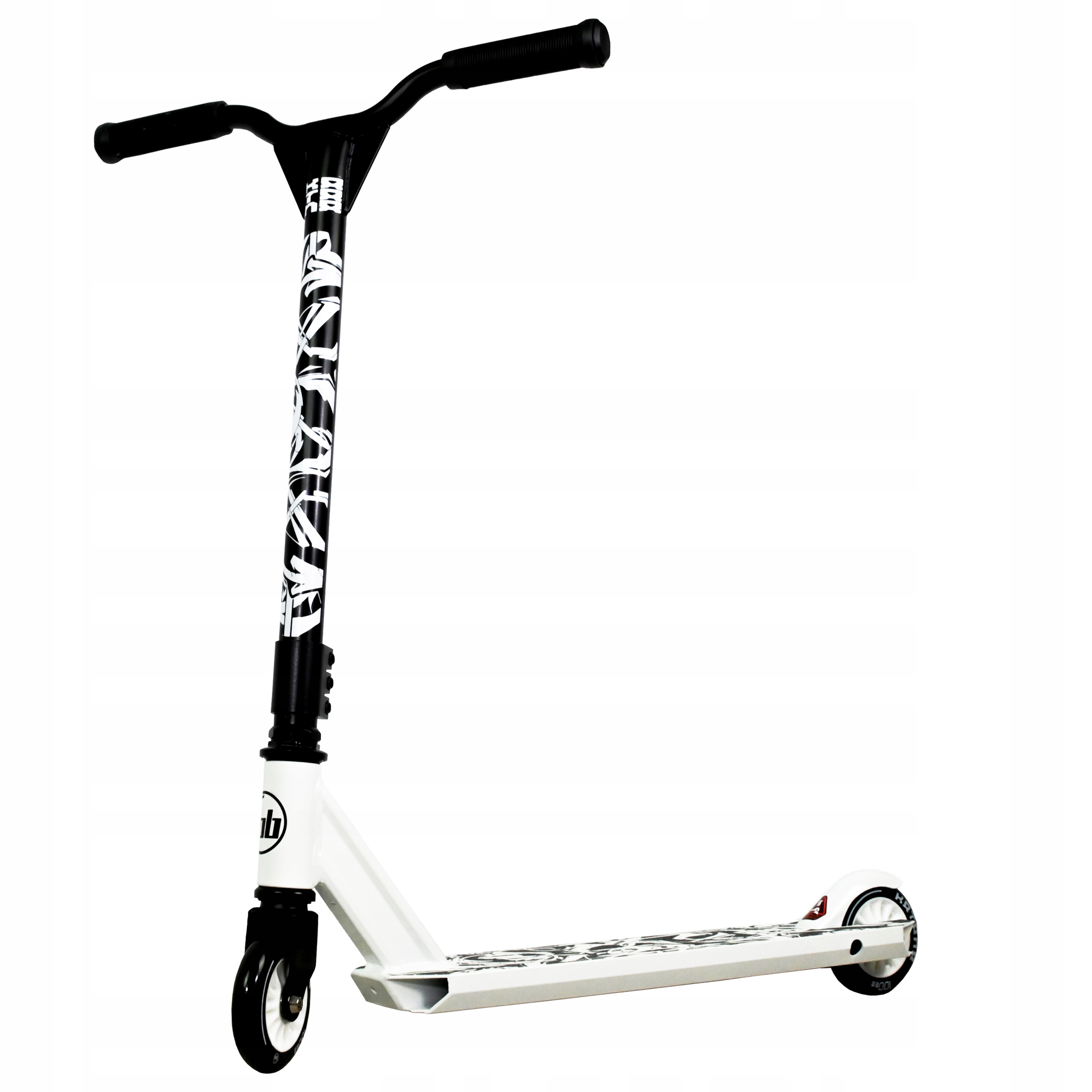 STUNN SCOOTER SKATE БЕЛЫЕ РЕЗИНОВЫЕ КОЛЕСА XXXXL Модель STUNT