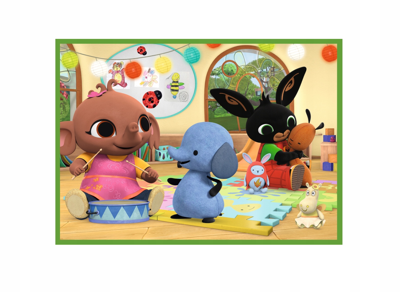 PUZZLE 4 W 1 BING WESOŁY DZIEŃ BINGA 4 układanki Kolekcja 4W1