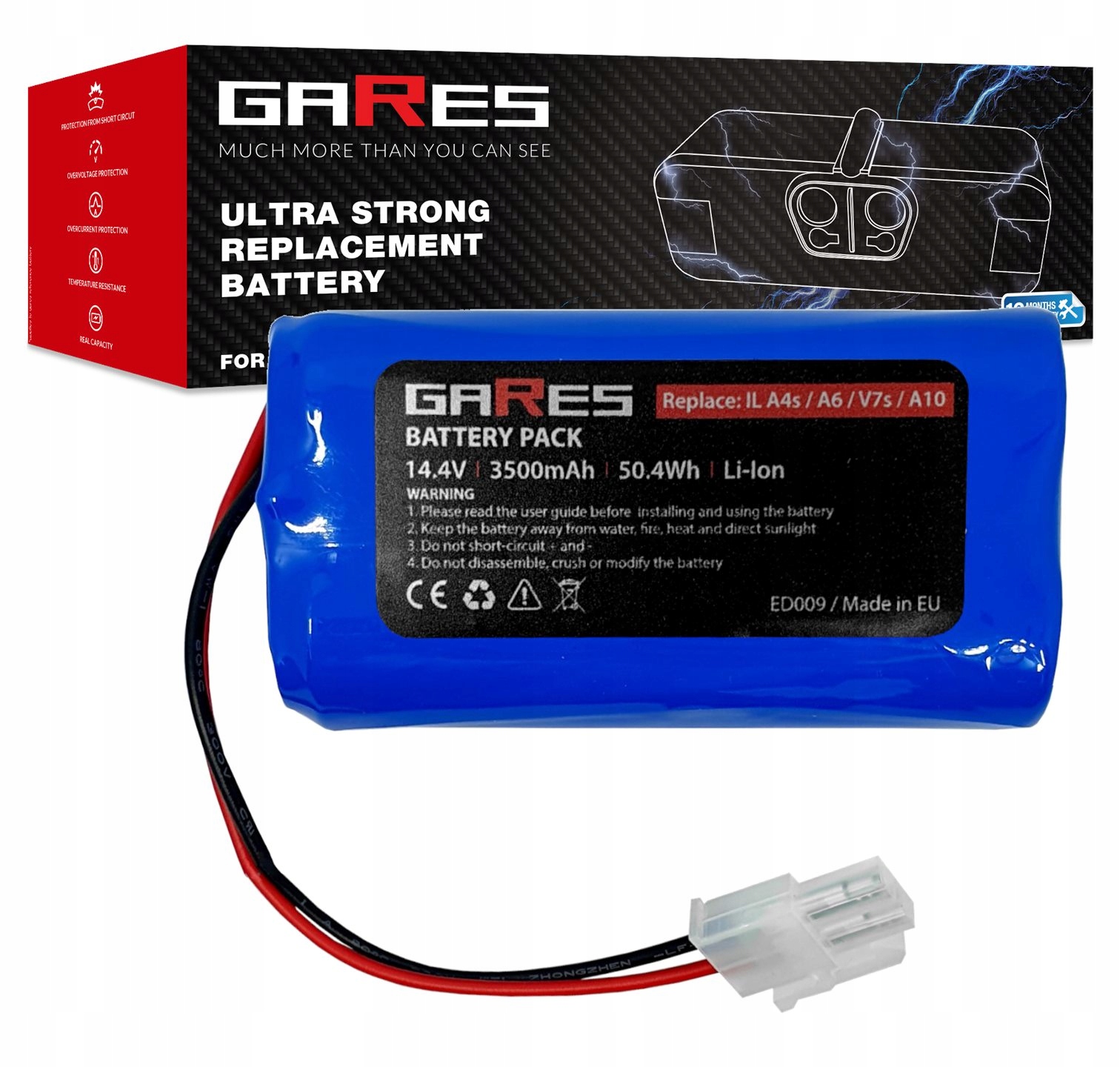 Baterie Akumulátor pro Ecovacs Deebot X580 CEN550 14,4V 3,5Ah