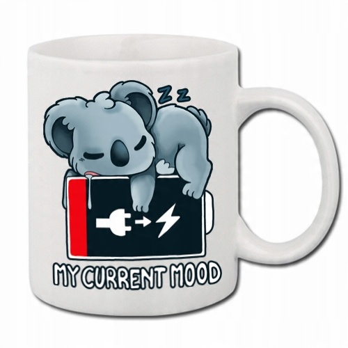 

Kubek Biały z nadrukiem mood Koala 01