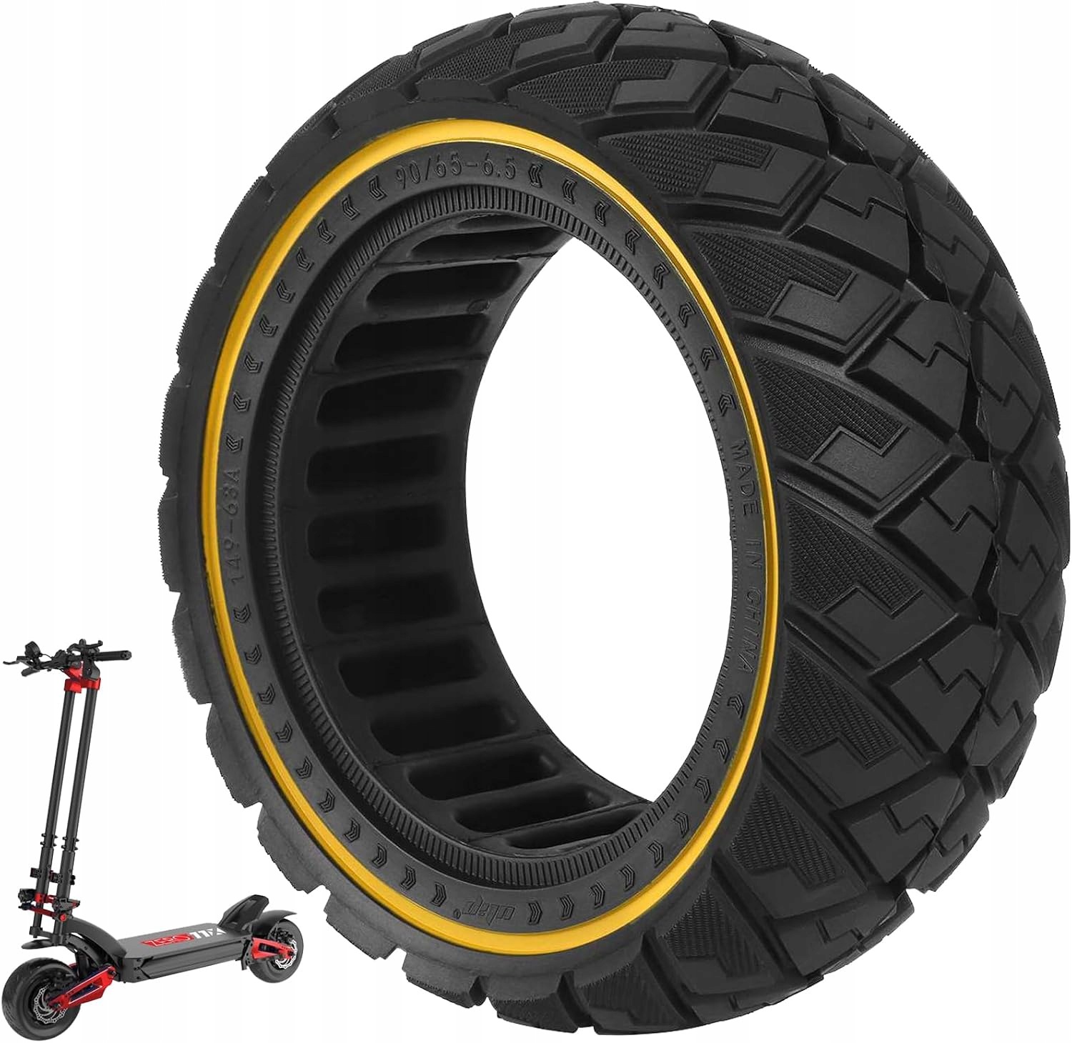 Volohas 90/65-6,5 Pneumatika plná 11" pro koloběžky Kukirin/Dualtron/Kaabo