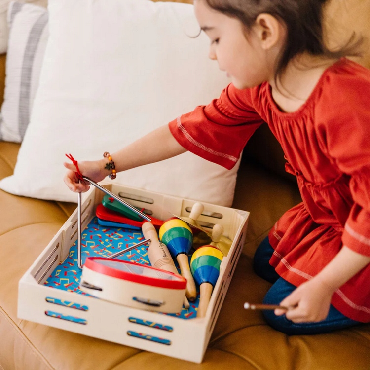 Instrumenty Muzyczne Rozwijają Słuch Poczucie Rytmu 10488 Melissa and Doug Rodzaj zestaw instrumentów