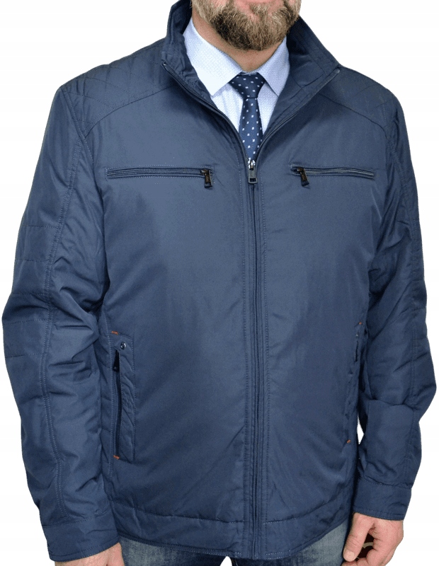 Kurtka męska wiosenna Przejsciowa XXXL Granat 3XL
