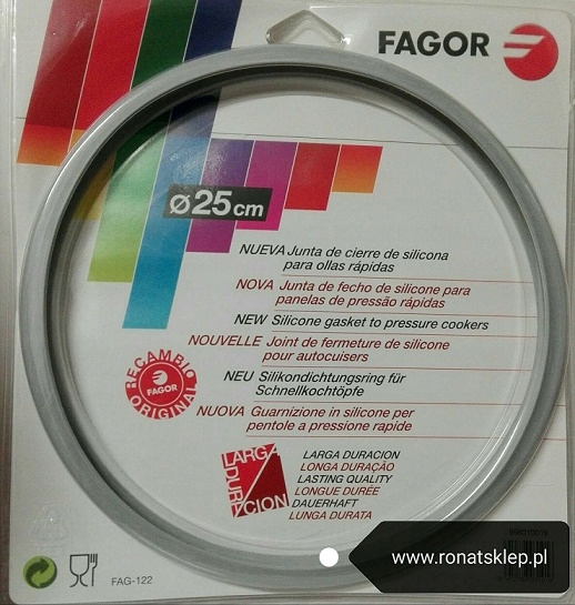 Silikonové těsnění Fagor pro tlakové hrnce o průměru 25 cm Originál