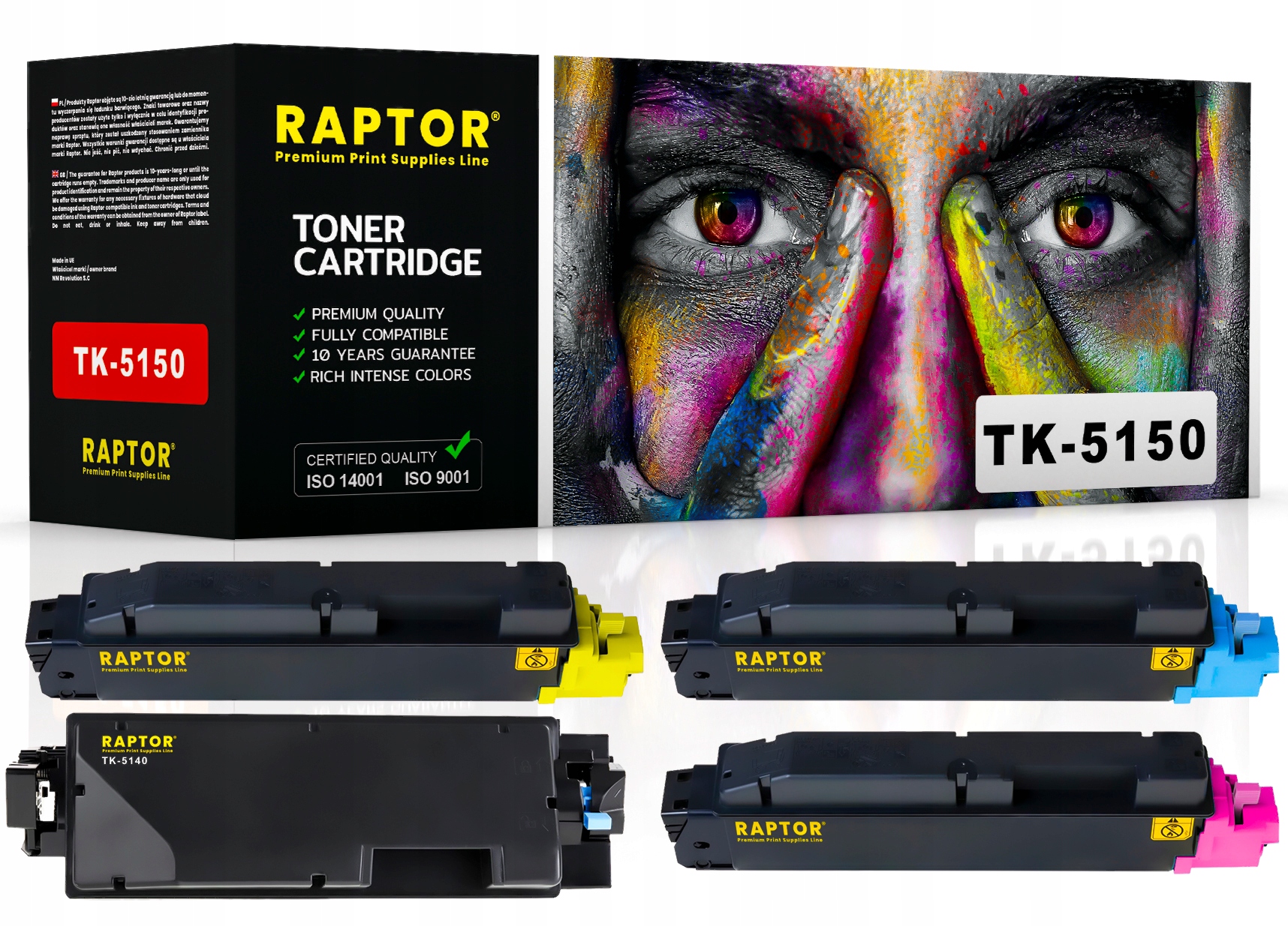 4x Toner Pro Kyocera TK-5150 Ecosys M6535cidn XL