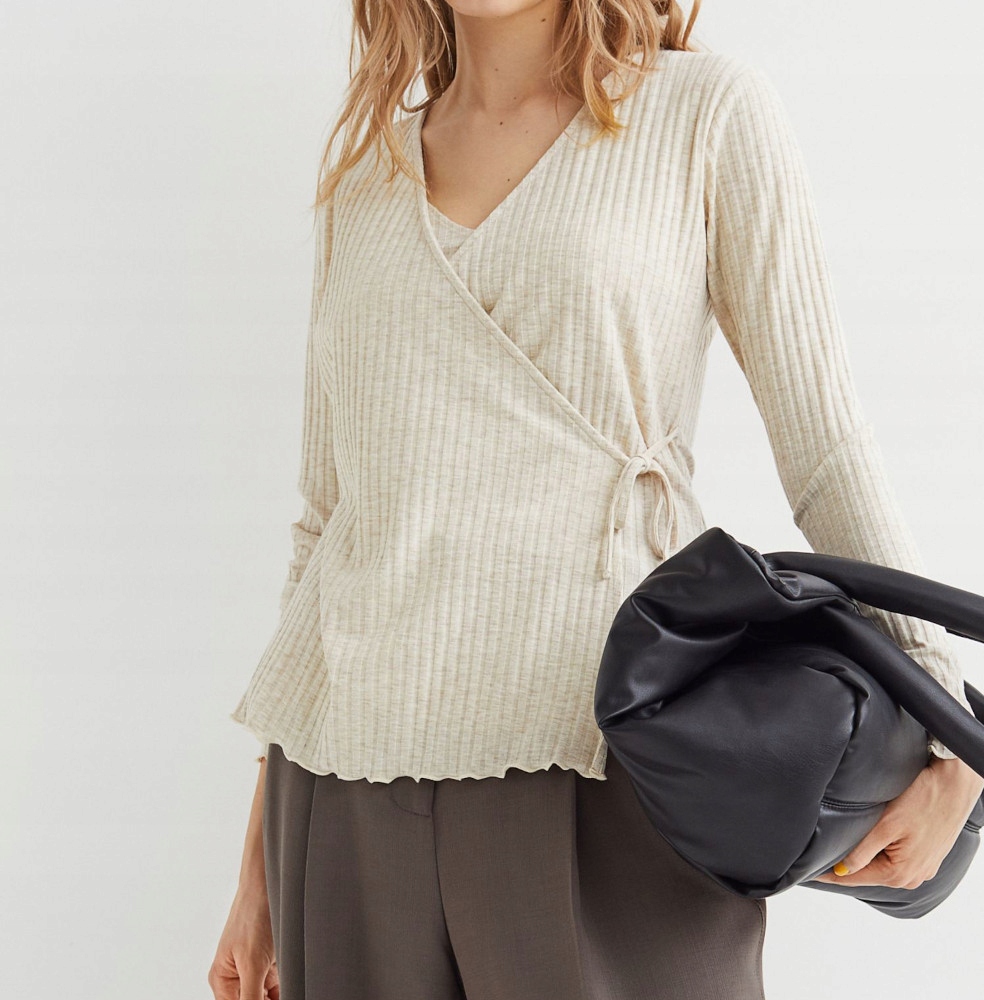 NOWOŚĆ WYGODNA BLUZKA SWETER CIĄŻA KARMIENIE M Rozmiar M