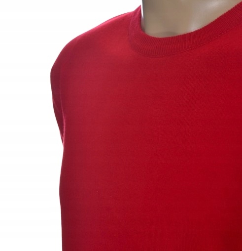 Pánský svetr z kašmíru a merino vlny kašmírový M červený 133