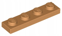 

Lego 3710 płytka 1x4 śr. nugatowy 10 szt N