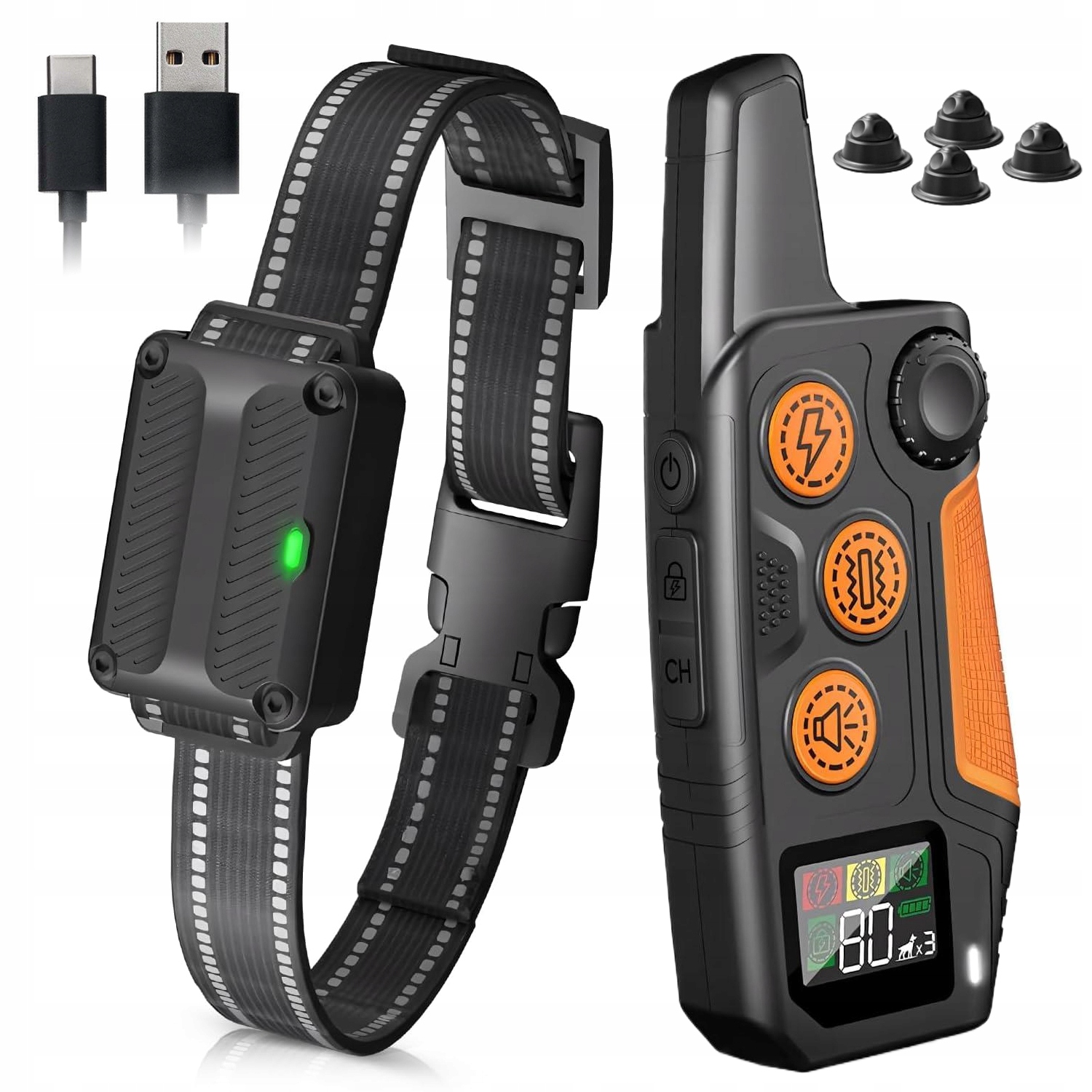 Obroża Elektryczna Dla Psa Treningowa Trenażer IP67 Z 3 Tryby Treningowe-Zdjęcie-0