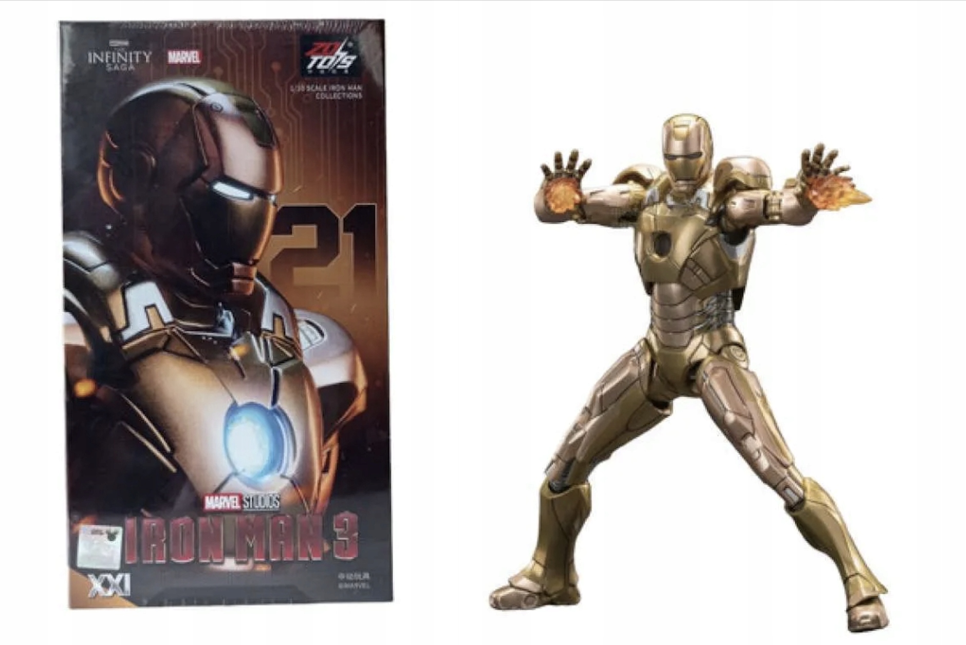 Iron man MK21 XXI Midas Avengers 18 cm akcesoria Zd Toys Originální