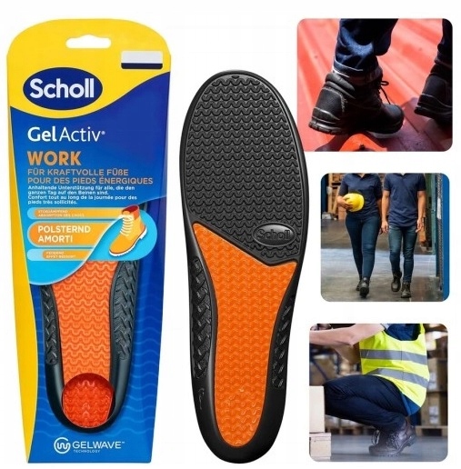 Wkładki Żelowe Do Butów Męskie Scholl Gel Activ Work Roz 40-46,5