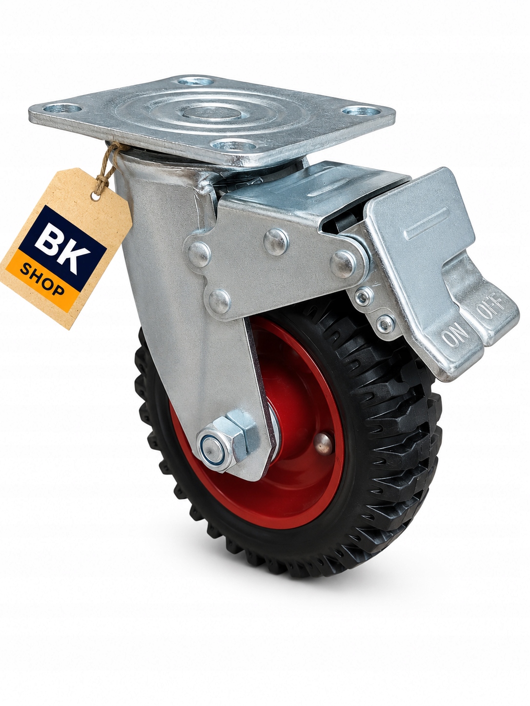Otočný kolový set Kolo fi160/150kg, guma s brzdou