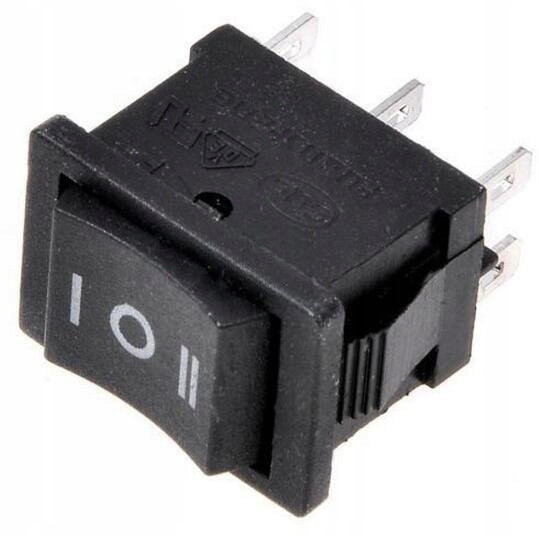 

Przełącznik kołyskowy On/off/on 220V 6 Pin