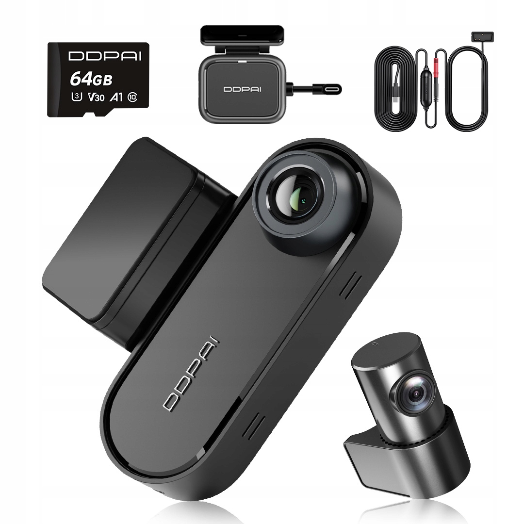 Kamera Automobilová Ddpai Videorekordér N5 Dual Radar+zadní Hardwire Kit