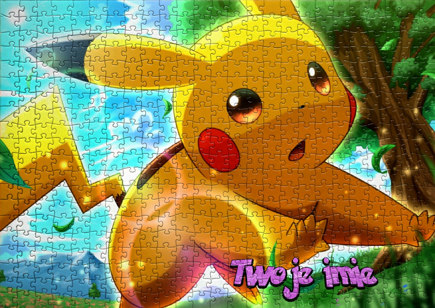 Puzzle+ imię Pokemon Detektyw Pikachu A3 252 el - RÓŻNE WZORY