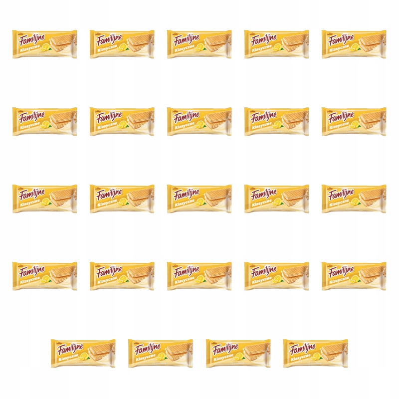 Familijne Wafle o smaku cytrynowym 180 g X24