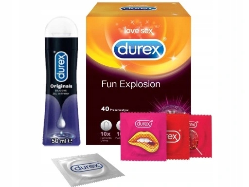 

Durex Fun Explosion 40szt Żel Perfect Glide 50ml