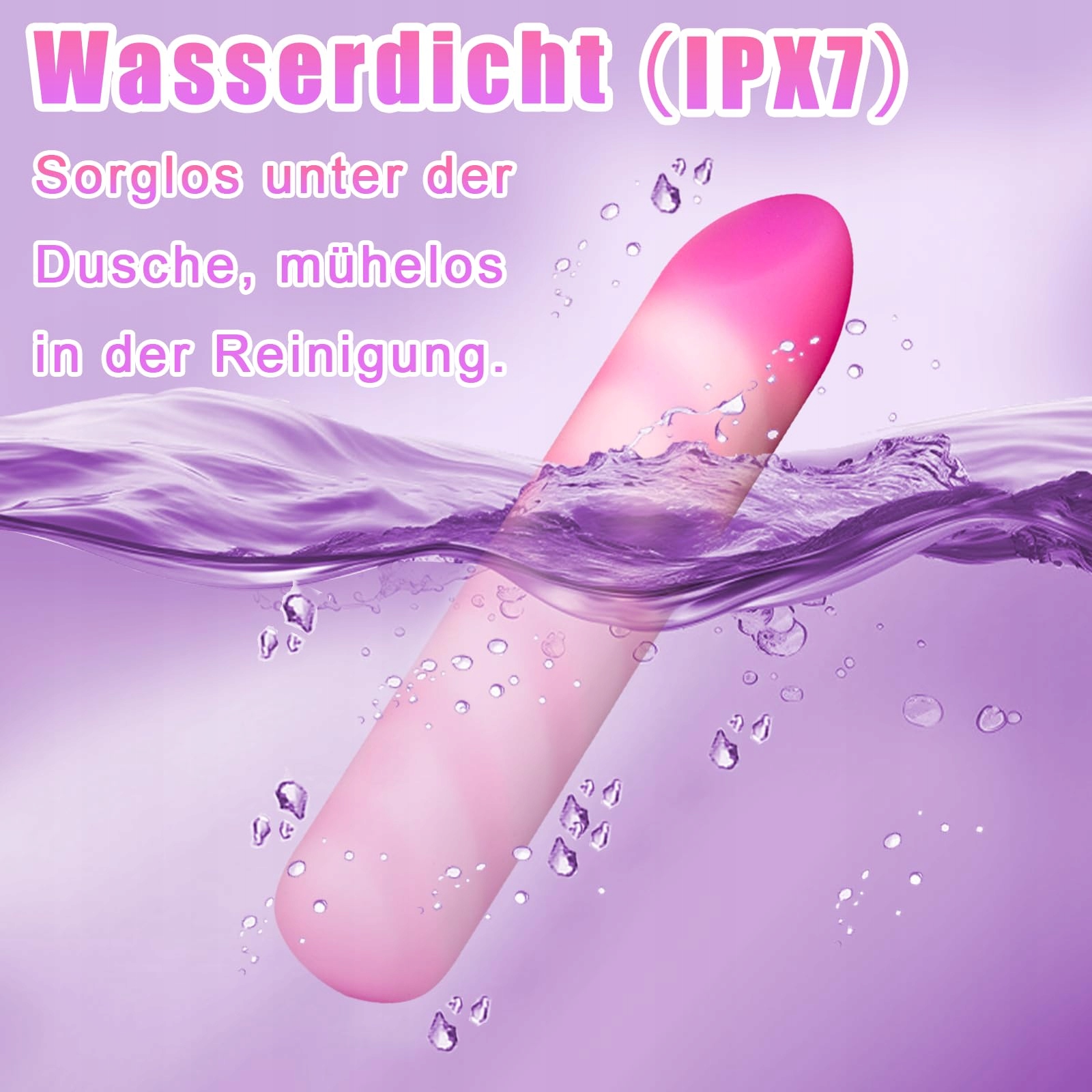 DILDO VIBRATOR Dla Kobiet 10 Trybów Wodoodporny Cichy Masażer Klitorisu — miniatura 6