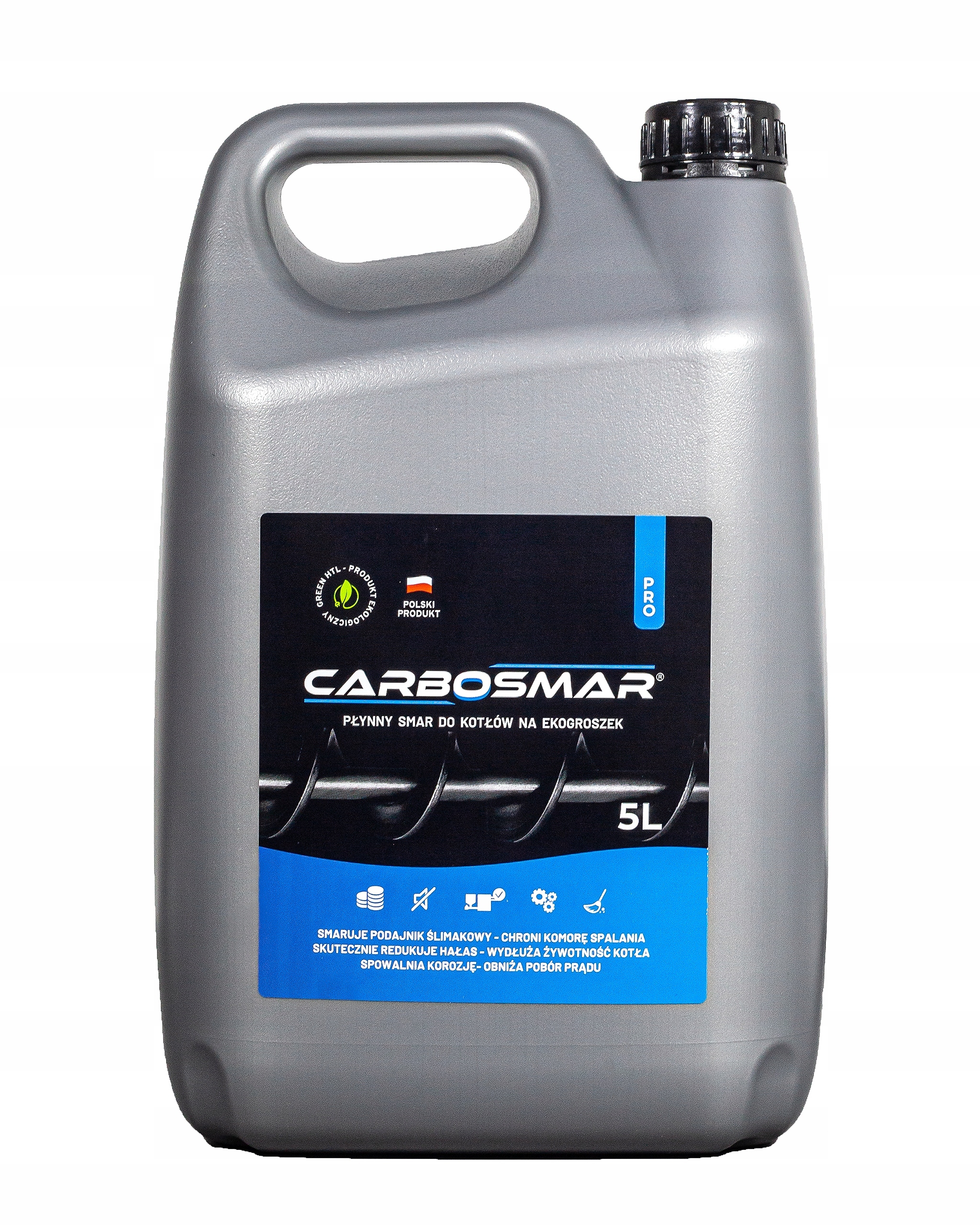 CARBOSMAR PŁYNNY SMAR 5L ŚRODEK DO KOTŁA PIECA Z PODAJNIKEM NA EKO GROSZEK Stan opakowania oryginalne