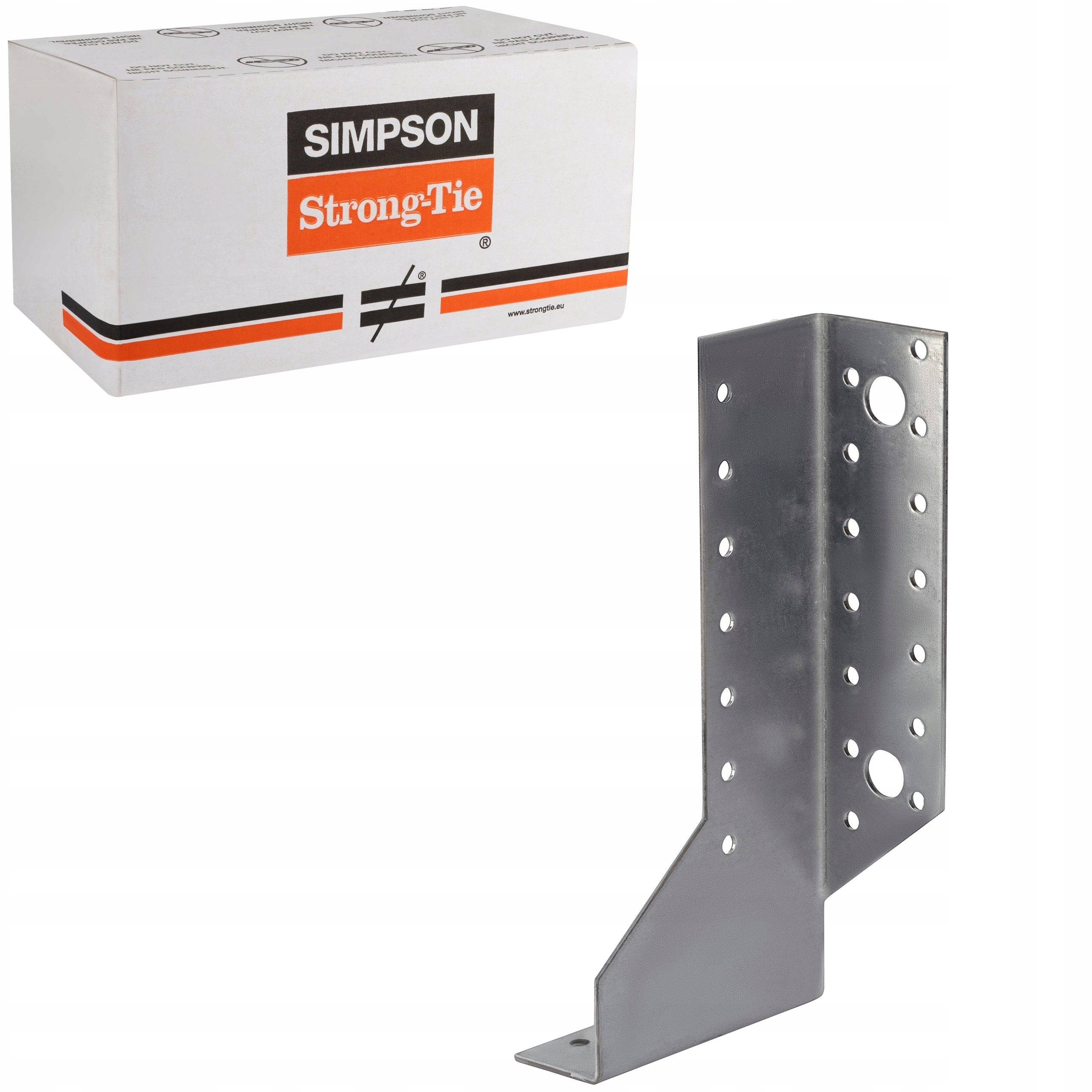 Vešiaky na nosníky delené 188 mm 2 mm 50 ks Pravé Simpson SDED440/30