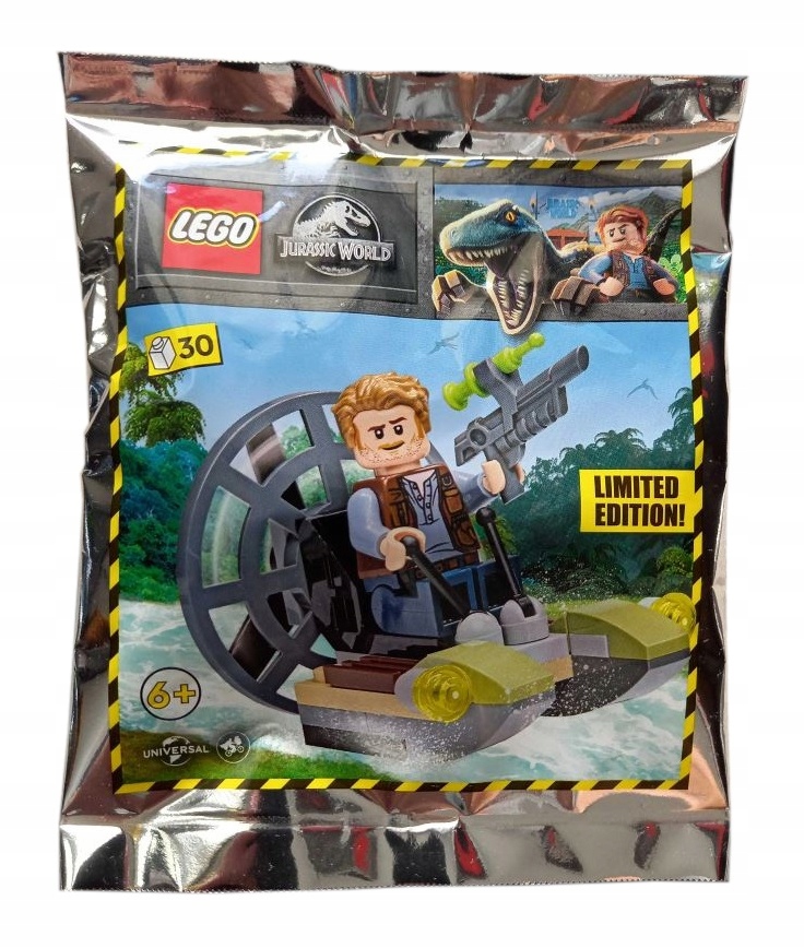 Zestaw Lego Jurassic World Minifigure Polybag Owen with Airboat #122220
