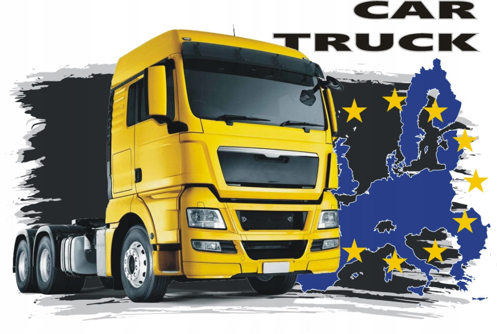 T-Shirt z nadrukiem truck 2, rozmiar M Rozmiar M