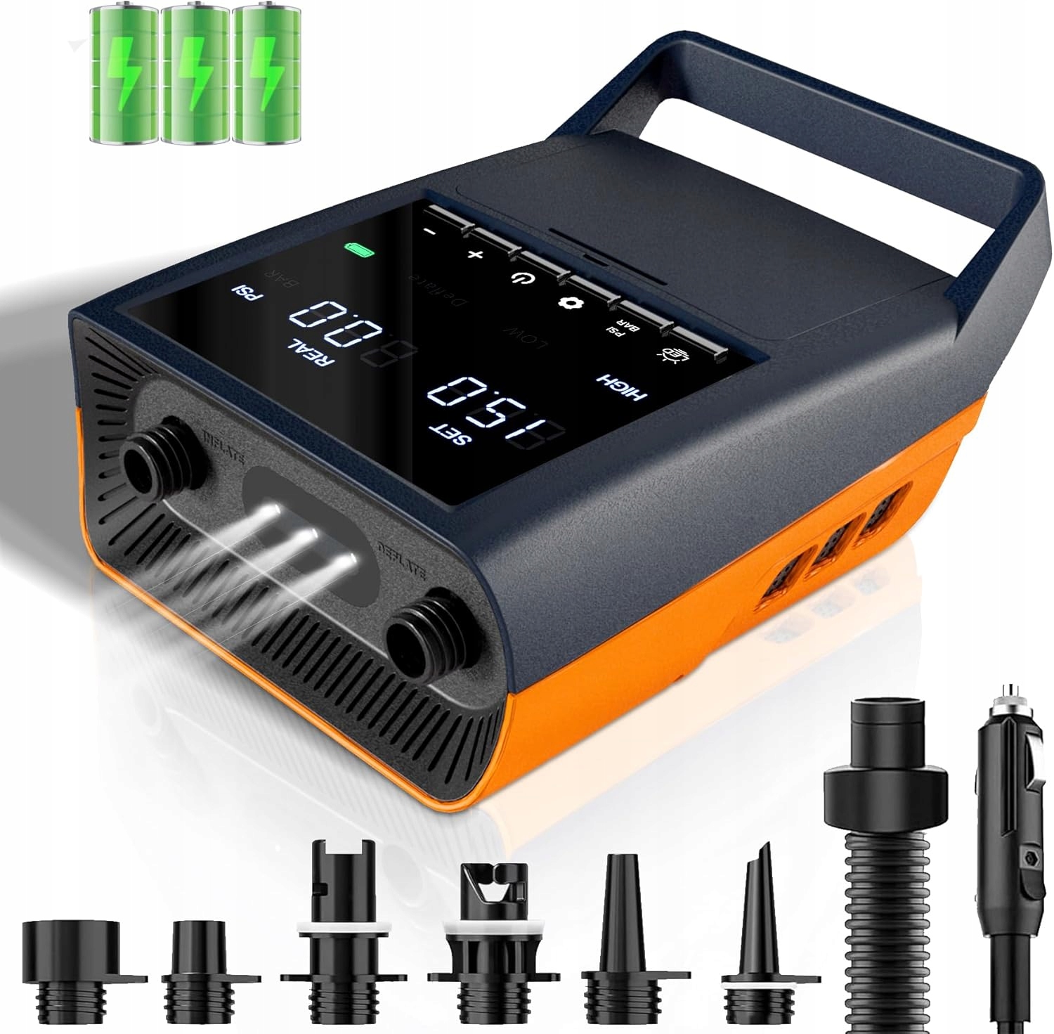 Pompa Do Desek Sup Mojimdo Pompka Elektryczna 20 Psi Akumulatorowa +latarka